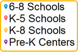 Map of Schools